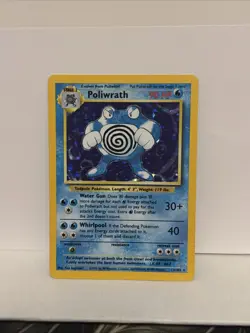 Poliwrath 13/102 Holo Holo Rare Base Set Unlimited Pokemon Holo MP - Image 1