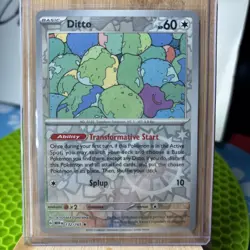 Ditto 132/165 Reverse Holo RARE NM Scarlet & Violet 151 Pokemon Card - Image 1
