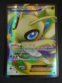Pokemon TGC Boundaries Crossed Celebi EX 141/149 Ultra Rare Near Mint - Image 1