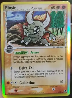 Pokemon TCG Pinsir Delta Species Dragon Frontiers Reverse Holo 9/101 60 DMG - Image 5