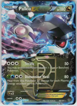 Pokemon Palkia EX (Team Plasma) Holo Ultra Rare Plasma Blast 66/101 LP - Image 1