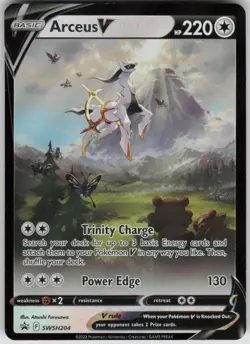 Pokemon Arceus V Holo Promo SWSH: Sword & Shield Promo Cards SWSH204 NM - Image 1