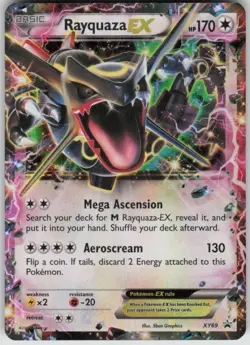 Pokemon Rayquaza EX (Shiny) Holo Promo XY Promos XY69 LP - Image 1