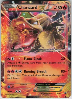Pokemon Charizard EX Holo Ultra Rare Generations 11/83 LP - Image 1