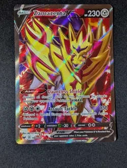 Pokemon SWSH01: Sword & Shield Base Set #196/202 Zamazenta V (Full Art) NM - Image 1