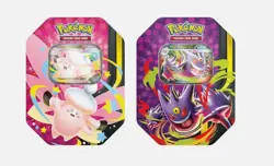 Pokemon TCG: Mega Moonlit Tins Sealed Case | 6 Tins - Image 1