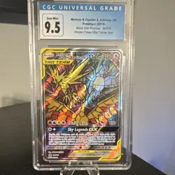 Pokemon 2019 Black Star Promos Moltres & Zapdos & Articuno GX SM210 Holo CGC 9.5 - Image 1