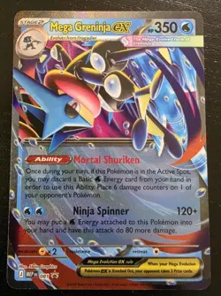Pokemon ME04: Chaos Rising #081 Mega Greninja ex Promo NM - Image 1