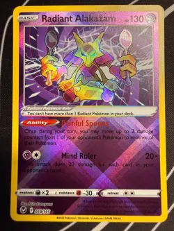 Radiant Alakazam - SWSH12: Silver Tempest (SWSH12) Radiant Rare (NM) Pokemon TCG - Image 1