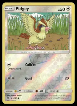 Pidgey 121/181 Common Team Up Pokemon Reverse Holo NM/M - Image 1