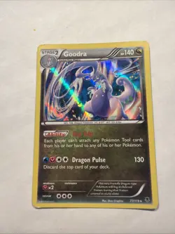 Goodra 77/119 Rare Phantom Forces Reverse Holo Pokemon Moderately Played - Image 1
