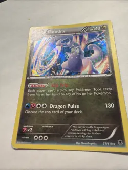Goodra 77/119 Rare Phantom Forces Reverse Holo Pokemon Moderately Played - Image 2