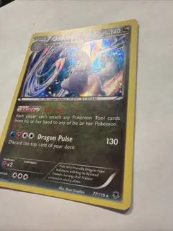 Goodra 77/119 Rare Phantom Forces Reverse Holo Pokemon Moderately Played - Image 3