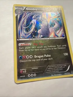 Goodra 77/119 Rare Phantom Forces Reverse Holo Pokemon Moderately Played - Image 4