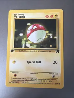 Voltorb - 69/82 -Pokemon - Team Rocket - 1st Edition- Vintage - WOTC - 2000 - Image 1