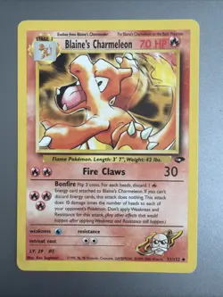 Blaine's Charmeleon - 31/132 - Gym Challenge - Pokemon - Vintage - 2000 - Image 1