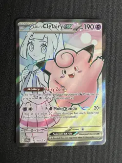 Lillie's Clefairy ex 173/159 Journey Together Full Art Ultra Rare Pokemon TCG NM - Image 1