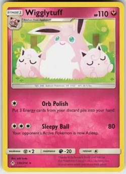 Wigglytuff 135/214 Rare Unbroken Bonds Pokemon Near Mint - Image 1