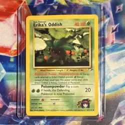 Wizards Pokemon TCG Erika's Oddish 47/132 Gym Heroes Common EN 2000 - Image 1