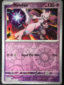 Mewtwo 59/142 Reverse Holo Uncommon Stellar Crown Pokemon NM - Image 2