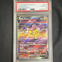 Pokemon TCG Raikou V GG41/GG70 Crown Zenith Galarian Gallery Holo EN PSA 10 - Image 1