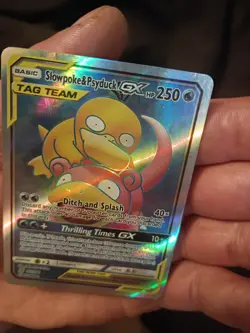 Pokemon Slowpoke and Psyduck GX Full Art 217/236 mint condition - Image 1