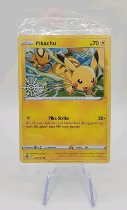Pokemon TCG: Pikachu 049/195 2022 Holiday Calendar Snowflake Promo Sealed NM - Image 1
