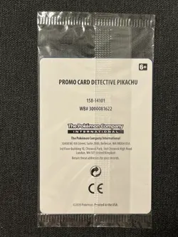 Pokemon TCG Detective Pikachu SM190 Black Star Promo Stamped - NEW - Sealed - Image 2