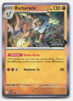 Barbaracle (Perfect Order Stamp) 065 Promo ME: Mega Evolution Promo Pokemon NM - Image 1