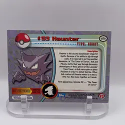 #93 Haunter Topps TV Animation Edition Blue Logo LP+ Pokemon Vintage Single - Image 2