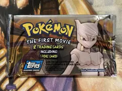 1999 Topps Pokemon The First Movie Sealed Vintage Animation Trading Card Pack 🔥 - Image 1