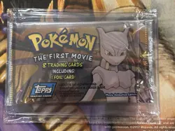 1999 Topps Pokemon The First Movie Sealed Vintage Animation Trading Card Pack 🔥 - Image 3