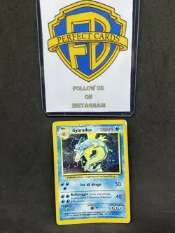 POKEMON SET BASE UNLIMITED GYARADOS HOLO 6/102 PL/PR - Image 1