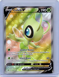 Celebi V 160/198 Ultra Rare Chilling Reign Pokemon Holo Near Mint - Image 1