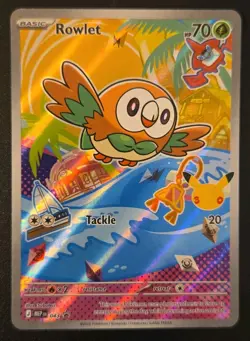 Pokemon TCG Rowlet Holo Promo ME: Mega Evolution Promo 043 FIRST PARTNER - Image 1