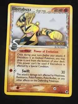 Pokemon Electabuzz Delta Species 29/101 Dragon Frontiers Stamped Reverse Holo MP - Image 1