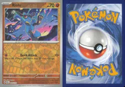 RIOLU 050/131 COMMON PRISMATIC EVOLUTIONS POKEMON REVERSE HOLO NEAR MINT - Image 3