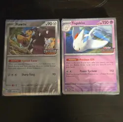 Pokemon Obsidian Flames Promo Holo Lot Mawile 039 Togekiss 038 (4) Sealed Decks - Image 1