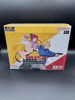 Union Arena Sakamoto Days UE19BT BOOSTER BOX Factory Sealed 16 Packs English - Image 1