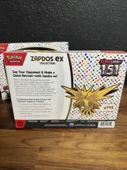Pokemon TCG S&V Scarlet & Violet 151 Zapdos EX Collection Box - Image 2