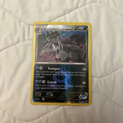 2015 Pokemon, Double Crisis, #18/34 Team Aqua's Mightyena, Reverse Holo Common - Image 1