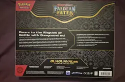 Pokemon TCG Paldean Fates Quaquaval EX Premium Collection Box Label Residue - Image 2