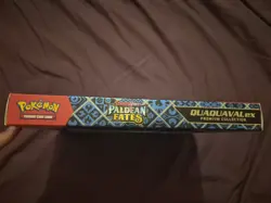 Pokemon TCG Paldean Fates Quaquaval EX Premium Collection Box Label Residue - Image 3