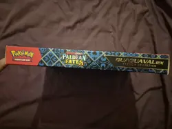 Pokemon TCG Paldean Fates Quaquaval EX Premium Collection Box Label Residue - Image 3