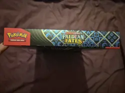 Pokemon TCG Paldean Fates Quaquaval EX Premium Collection Box Label Residue - Image 5