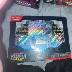 Pokemon Scarlet Violet Paldean Fates Quaquaval ex Premium Collection Box+8Packs! - Image 1