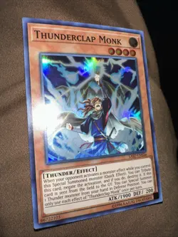 Thunderclap Monk SAST-EN026 - Super Rare - Unlimited NM Yugioh - Image 1