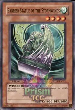 1st Ed Barrier Statue of the Stormwinds CDIP-EN021 Yugioh - Image 1