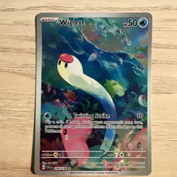 Pokemon TCG Wiglett Scarlet & Violet Base Set 206/198 Holo Illustration Rare - Image 1