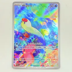 Pokemon TCG Wiglett Scarlet & Violet Base Set 206/198 Holo Illustration Rare - Image 5